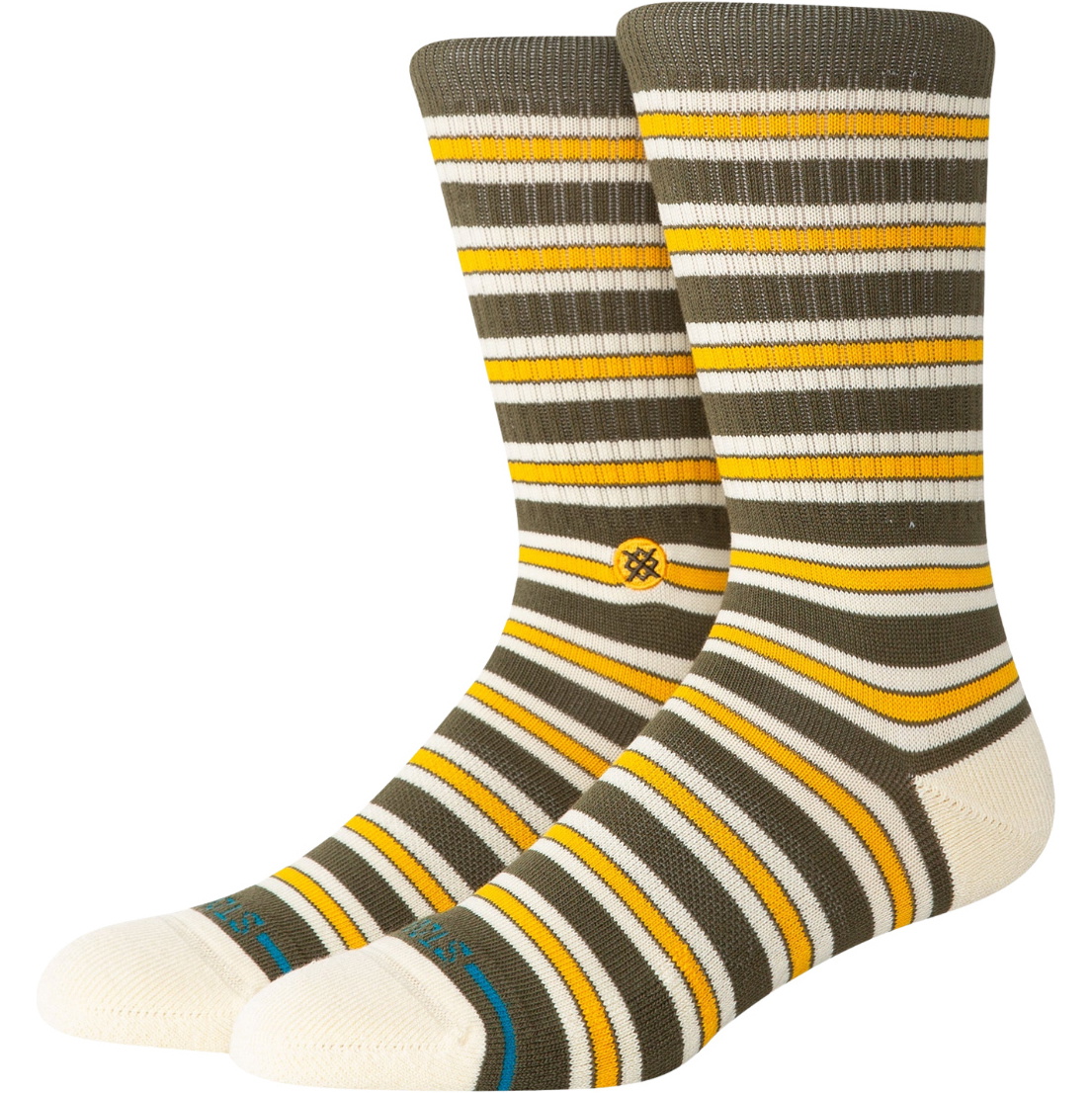 2026 Stance Unisex Ollie Crew Sock A556C25OLL - Olive